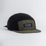 Coal The Bridger Fleece 5 Panel Cap - Olive/Black