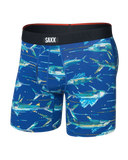 Saxx Vibe Xtra Underwear - Digi Fish - Sapphire