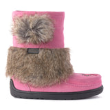 Manitobah Kid's Waterproof Faux Fur Snowy Owlet Mukluk - Wild Rose