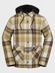 Volcom Mens Insulated Riding Flannel Jacket