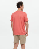 Tentree Mens Baker T-Shirt - Deep Coral Heather