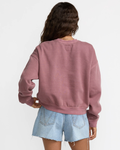 RVCA Womens Forever Fleece Sweatshirt - Acid Brown