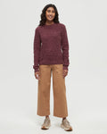 Tentree Women's Morrell Sweater - Deep Burgundy Nep