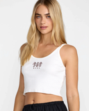 RVCA Womens Horace Tank - Vintage White