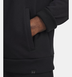 Under Armour Men's Project Rock Rival Fleece Hoodie - Black / Castlerock - 001