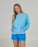 Salty Crew Women's Tippet Fill Tech Hoodie - Pool Blue