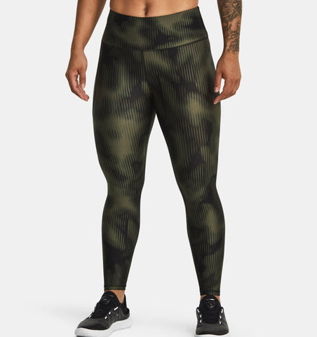 Under Armour Women's HeatGear® Armour No-Slip Waistband Printed Ankle Leggings