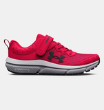 Under Armour Boys' BPS UA Assert 10 AC Wide Running Shoes - Red / Black - 600