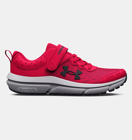 Under Armour Boys' BPS UA Assert 10 AC Wide Running Shoes - Red / Black - 600