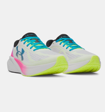 Under Armour Women's Velociti Pace Running Shoe - White / Rebel Pink / Capri - 101