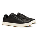 OluKai Men's Lae‘ahi Lī ‘Ili Waterproof Leather Shoes - Onyx