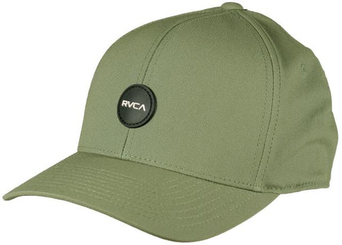 RVCA Mens Seasons FlexFit Hat - Olive