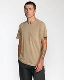 RVCA Mens PTC 2 Pigment Short Sleeve Tee - Coyote