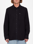 Volcom Mens Caden Antique Black long Sleeve Shirt