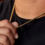 Pura Vida Men's Rolo Chain Necklace | Gold