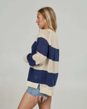 Salty Crew Women Signal Knit Crew - Bright Navy