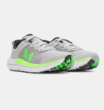 Under Armour Boys' GS UA Assert 10 Running Shoes - Mod Grey / Hyper Green - 012