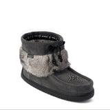 Manitobah Women's WP Keewatin Suede Mukluk - Charcoal