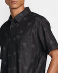 RVCA Mens Frame SS Shirt - Black Grey