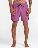 RVCA Mens VA Pigment Elastic Short Trunk 16" - Rose Shadow