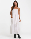 RVCA Womens New Yume Maxi Dress - Whisper White