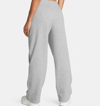 Under Armour Women's UA Rival Fleece Straight Leg Pant - Mod Gray Light Heather / White - 011