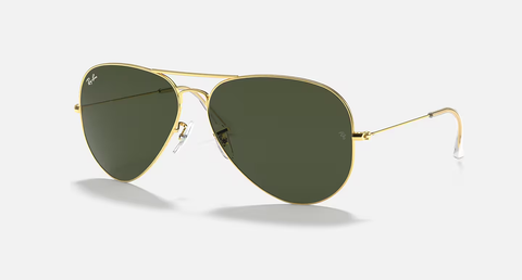 Ray-Ban Aviator Large Metal Sunglasses - Arista Gold W/ G-15 Green