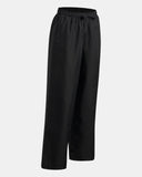 Under Armour Girls' UA Icon Woven Open Leg Pants - Black / White - 001