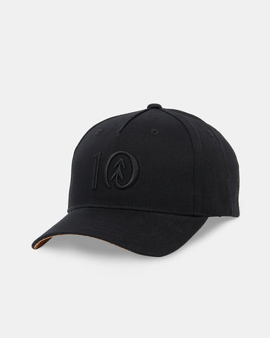 Tentree Logo Cork Brim Altitude Hat - Meteorite Black