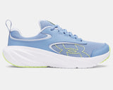 Under Armour Girls' GS UA Surge 5 Running Shoes - Blue Float / Spackle Blue / Green Citrine - 476