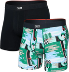 Saxx Vibe Xtra (2 Pack) Underwear - Geo Golf/Black