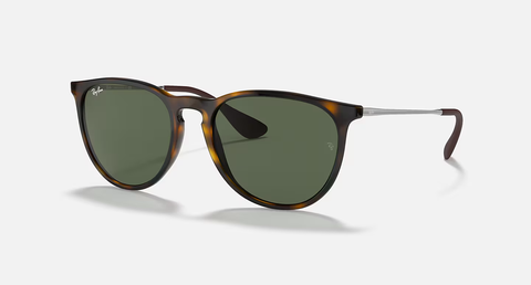 Ray-Ban Erika Sunglasses - Light Havana W/ G-15 Green