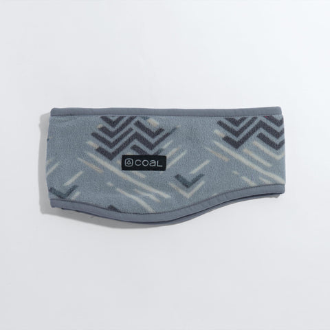 Coal The New Jack Fleece Ear Warmer - Grey/White Linework