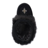 Manitobah Toddler's Waterproof Faux Fur Snowy Owlet Mukluk - Black