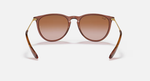 Ray-Ban Erika Sunglasses - Transparent Light Brown W/ Gradient Brown