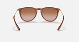 Ray-Ban Erika Sunglasses - Transparent Light Brown W/ Gradient Brown