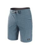 Saxx Mens Land To Sand 2N1 Hybrid 9" Short - Indian Teal Heather