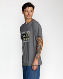RVCA Mens Harvester Short Sleeve Tee - Smoke