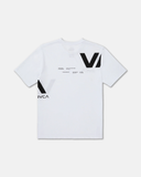 RVCA Mens VA Divided Short Sleeve Tee - White