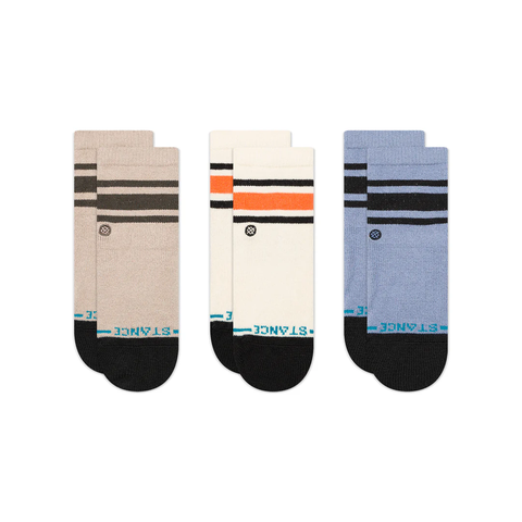 Stance Baby Boyd Crew Socks 3 Pack - String Grey