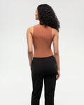 Tentree Womens Haines TechRib High Neck Tank - Clay Tile