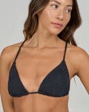 Salty Crew Women's Shell Ya Tri Bikini Top - Black