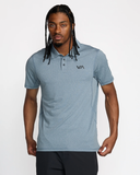 RVCA Mens Sport Vent Polo -Vintage Navy Heather