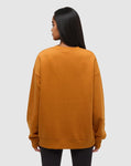 Tentree Women's Autumn Flora Crew - Burnt Caramel / Meteorite Black