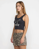 RVCA Womens Swooper Scoop Tank - Black