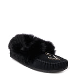 Manitobah Women's Street Suede Moccasin - Black