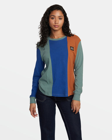 RVCA Womens University Long Sleeve T-Shirt