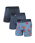 Saxx Daytripper (3 Pack) - Santathalon/Stripe/Navy