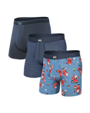 Saxx Daytripper (3 Pack) - Santathalon/Stripe/Navy