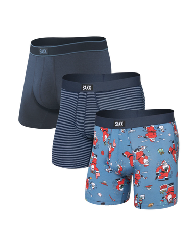 Saxx Daytripper (3 Pack) - Santathalon/Stripe/Navy